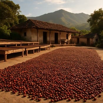 Colombian farm patio