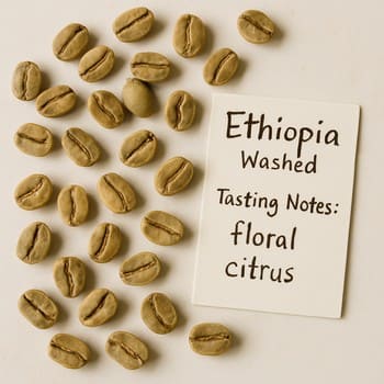 Washed Ethiopian beans and notes