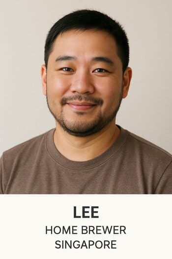 Lee — home brewer from Singapore